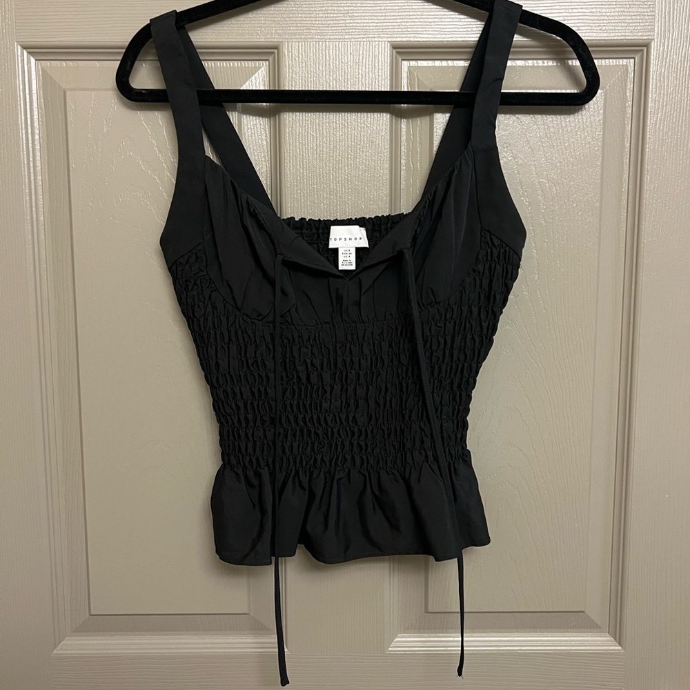 TOPSHOP Smocked Ruffle Cami - Picture 2 of 2